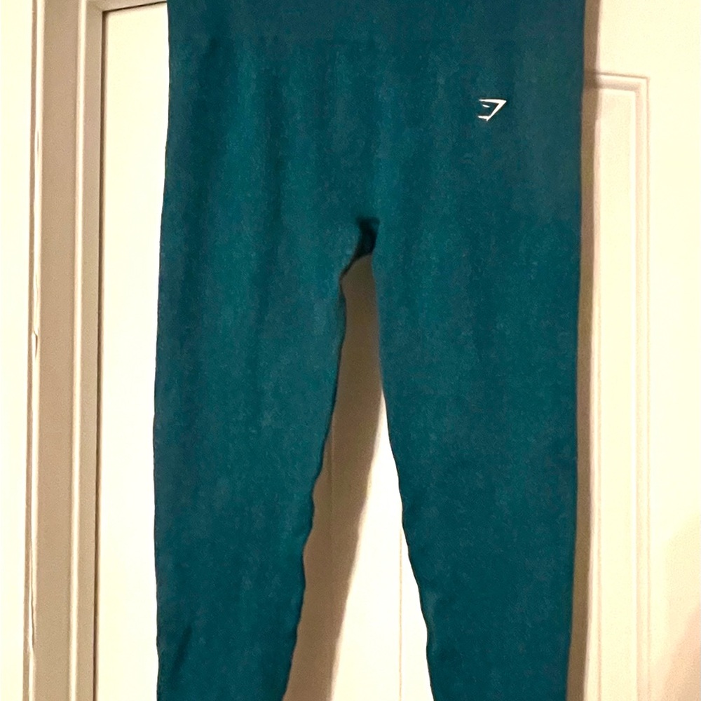 Gymshark Teal High waist Lifting Leggings with Logo